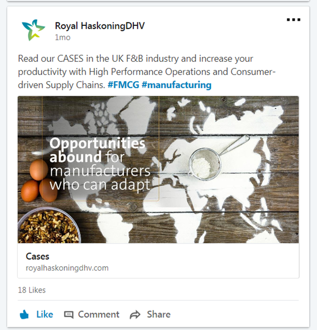 Social Media Campaign (b2b) for Royal HaskoningDHV